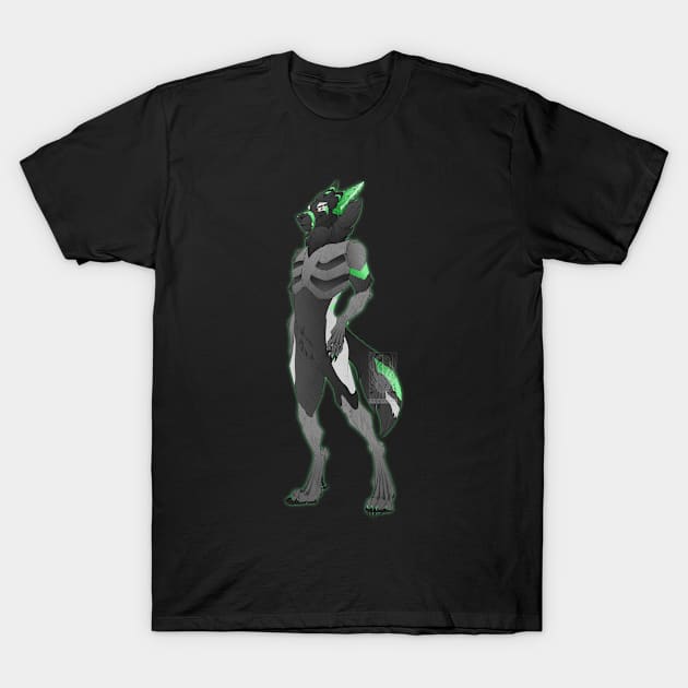 Ajax Jackal Standing T-Shirt by TwilightSaint